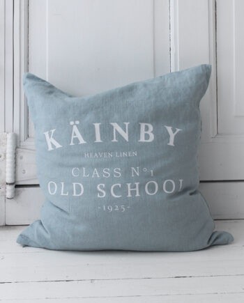 Heaven Linen 50 x 50 tyynynpäällinen taivaansininen printillä