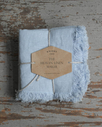 Heaven Linen 45 x 45 hapsu lautasliina taivaansininen
