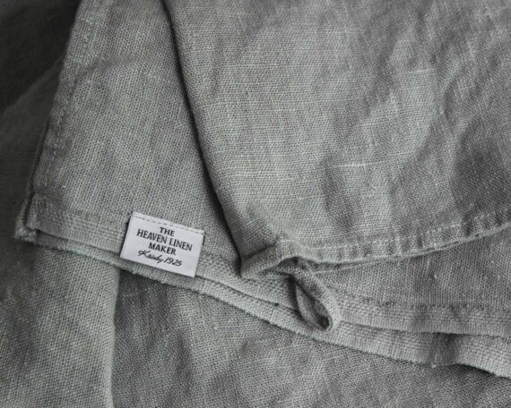 Heaven Linen 80 x 145 kylpypyyhe eukalyptuksen vihreä - Image 2