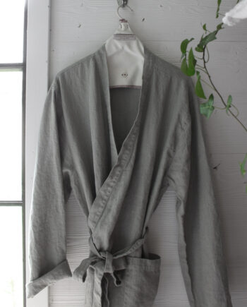 Heaven Linen kylpytakki tumman harmaa L/XL
