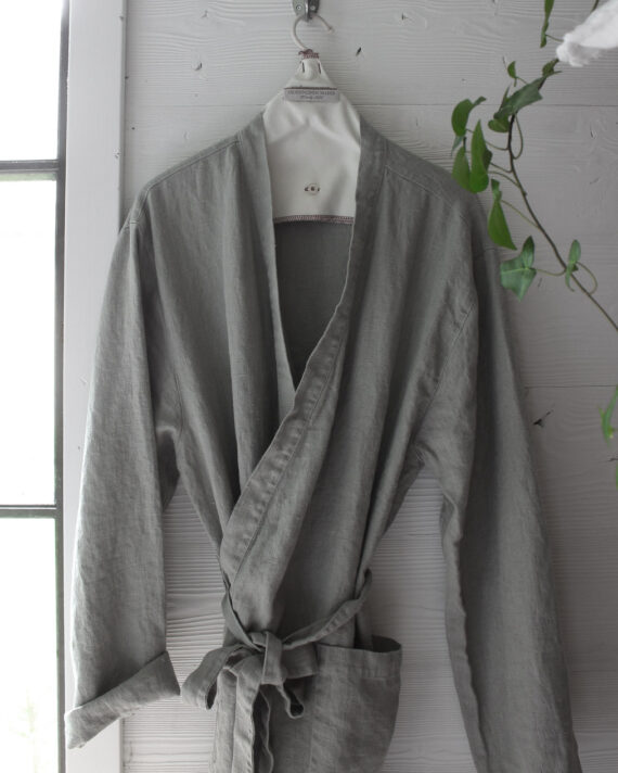 Heaven Linen kylpytakki tumman harmaa L/XL