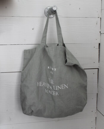 Heaven Linen kassi 50 x 44 x 16 eukalyptuksen vihreä