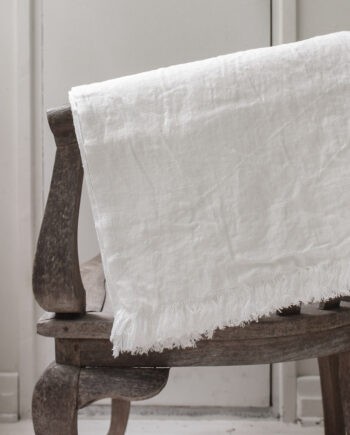 Heaven Linen hapsu torkkupeitto 145 x 190 valkoinen